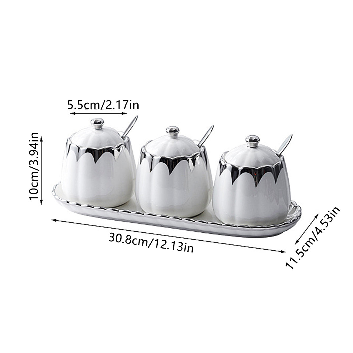 7 Pcs Spice Jars Two Tones Organiser Set | StorageOZ