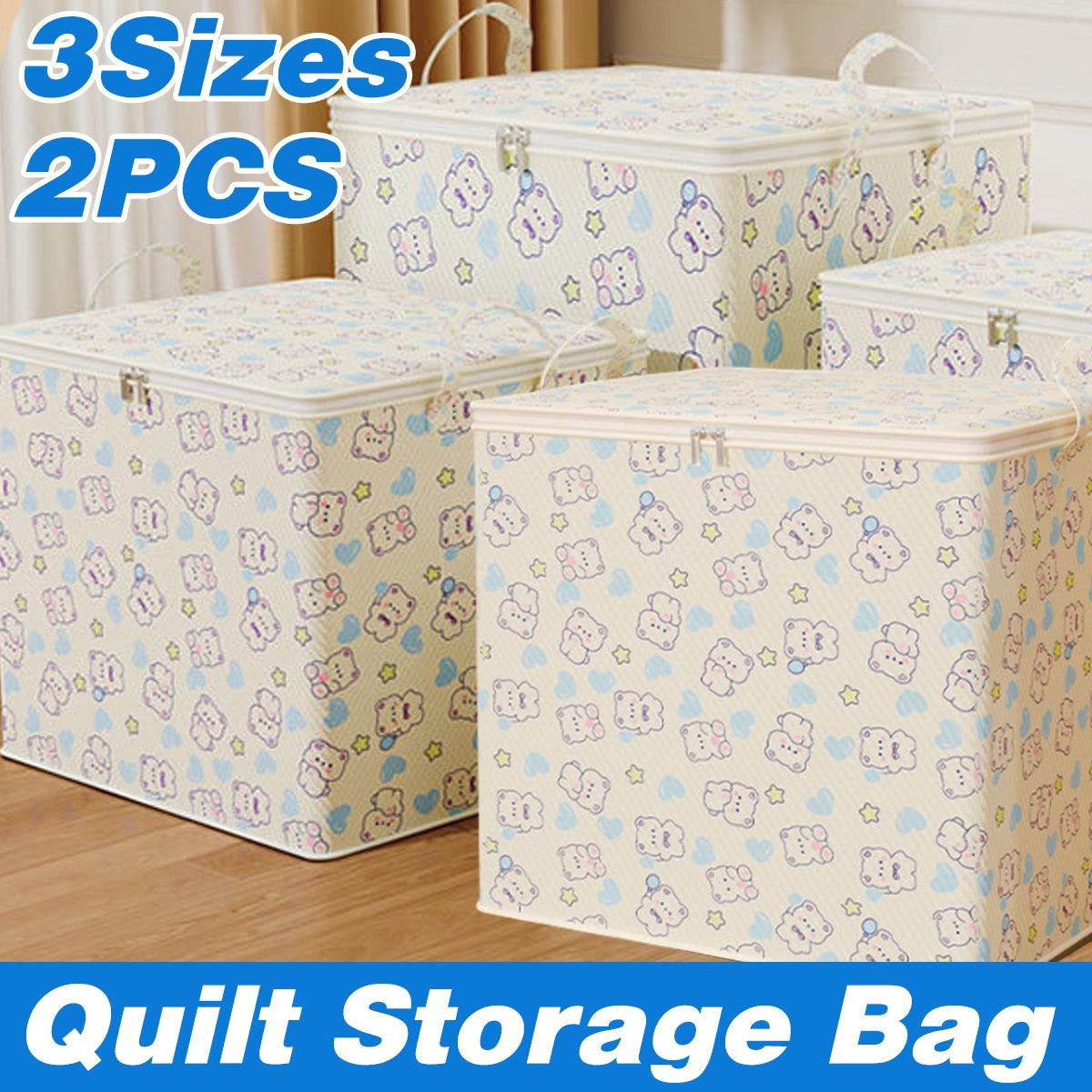 2 Pcs Foldable Quilt Storage Bags Three Sizes | StorageOZ