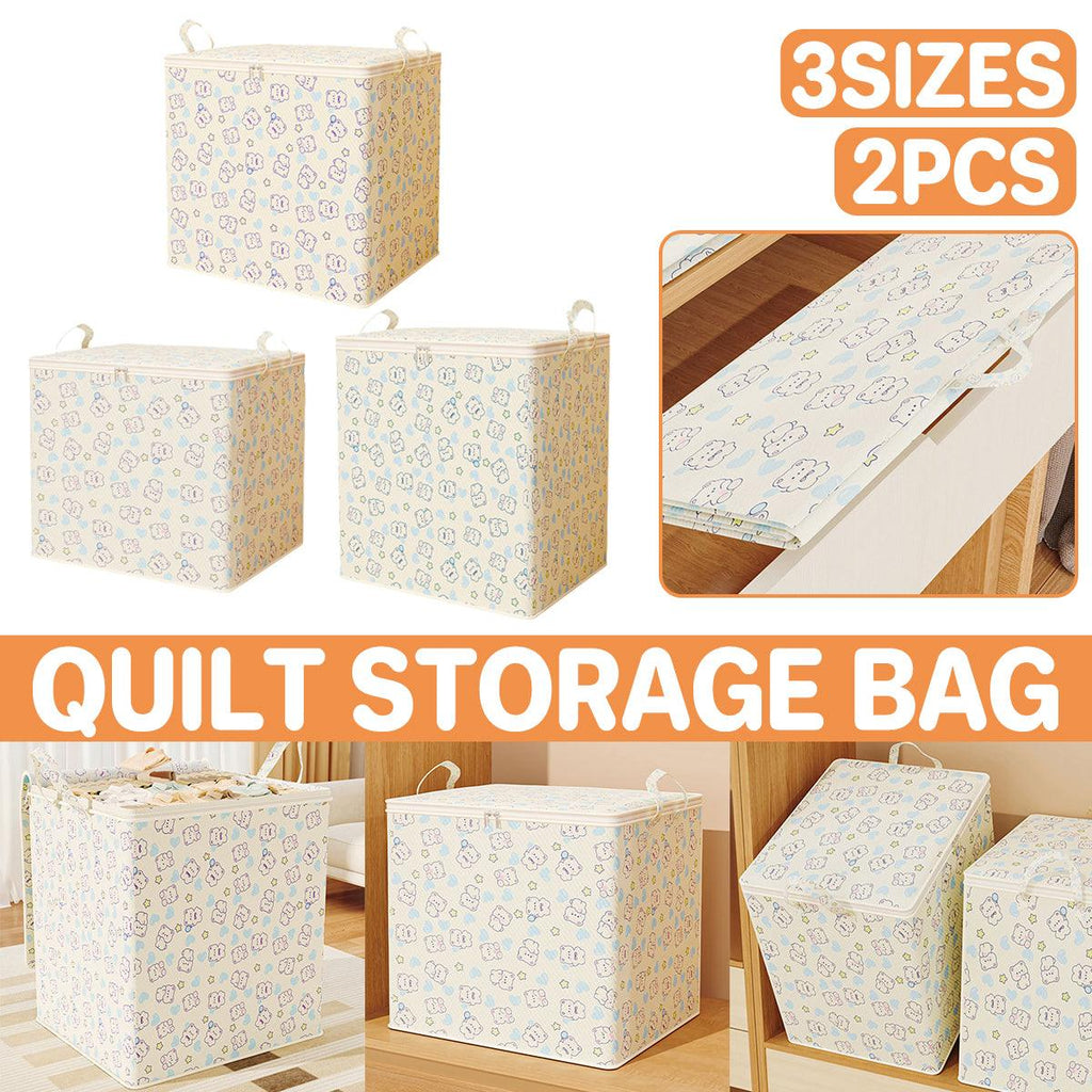 2 Pcs Foldable Quilt Storage Bags Three Sizes | StorageOZ