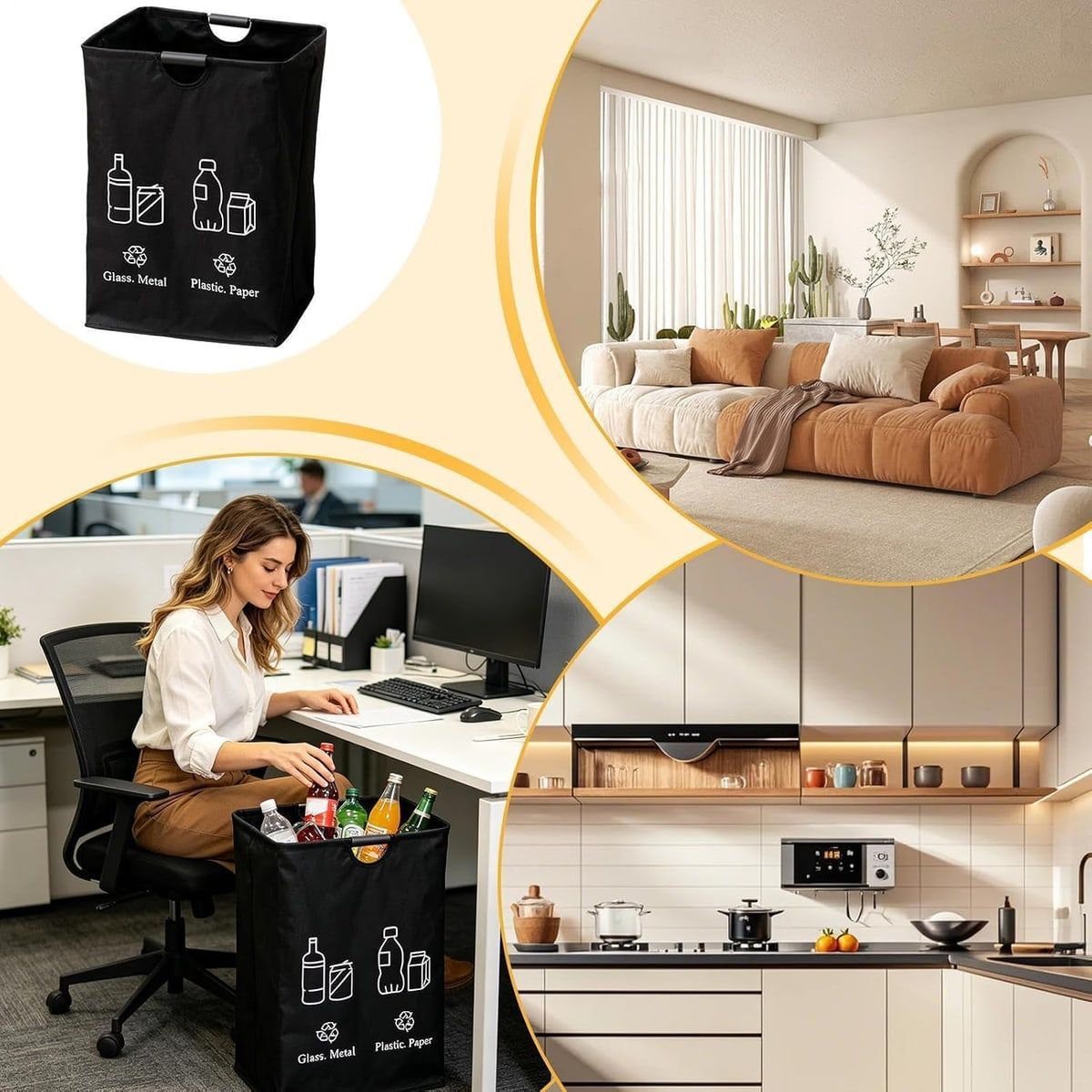 Home Recycle Bin Storage Basket Organiser | StorageOZ