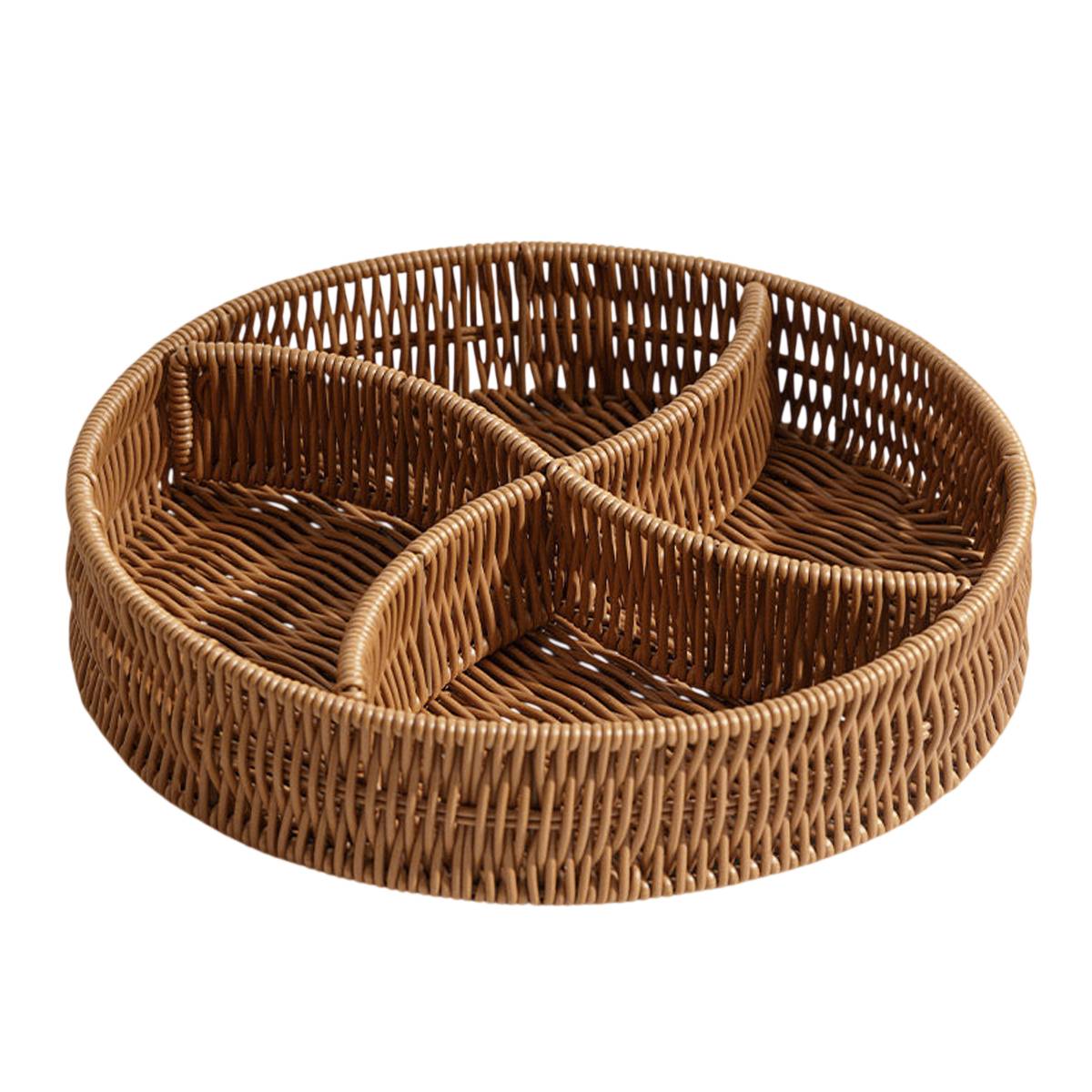 Rattan Style Storage Basket with Handles | StorageOZ