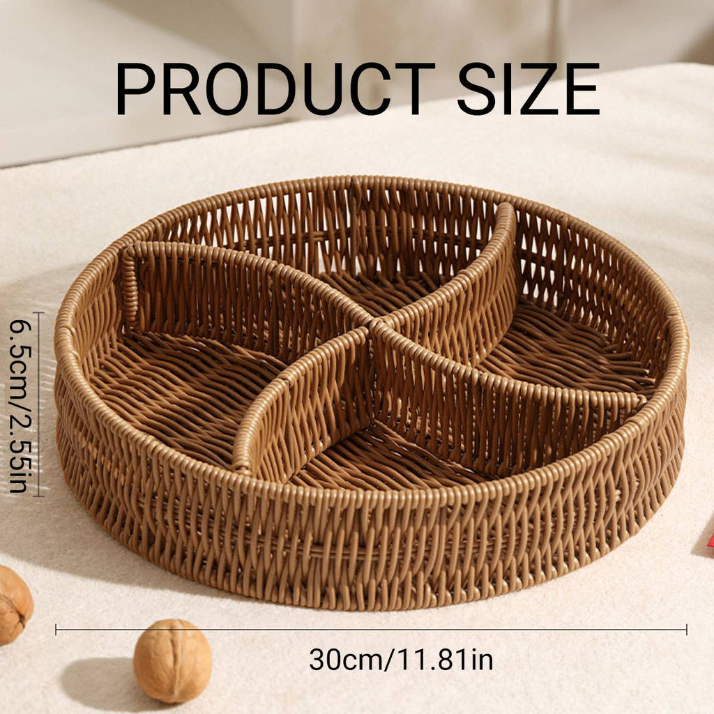 Rattan Style Storage Basket with Handles | StorageOZ