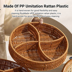 Rattan Style Storage Basket with Handles | StorageOZ