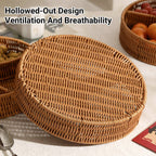 Rattan Style Storage Basket with Handles | StorageOZ