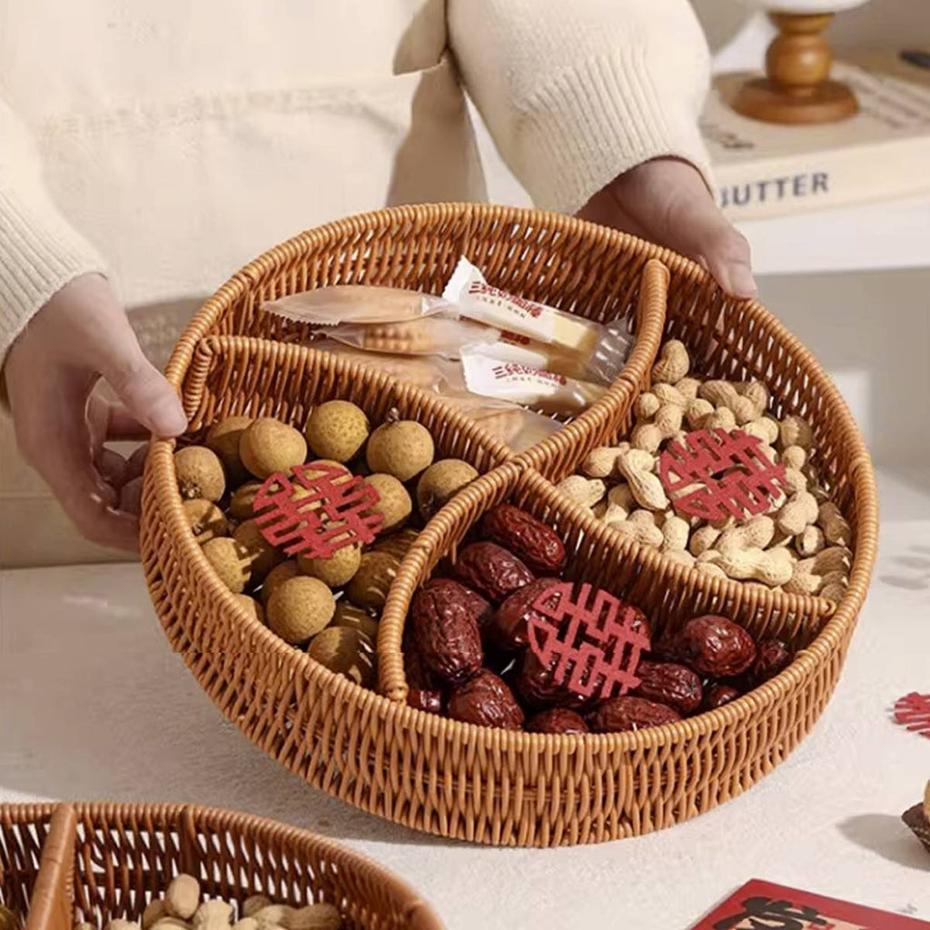 Rattan Style Storage Basket with Handles | StorageOZ