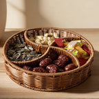 Rattan Style Storage Basket with Handles | StorageOZ