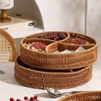 Rattan Style Storage Basket with Handles | StorageOZ