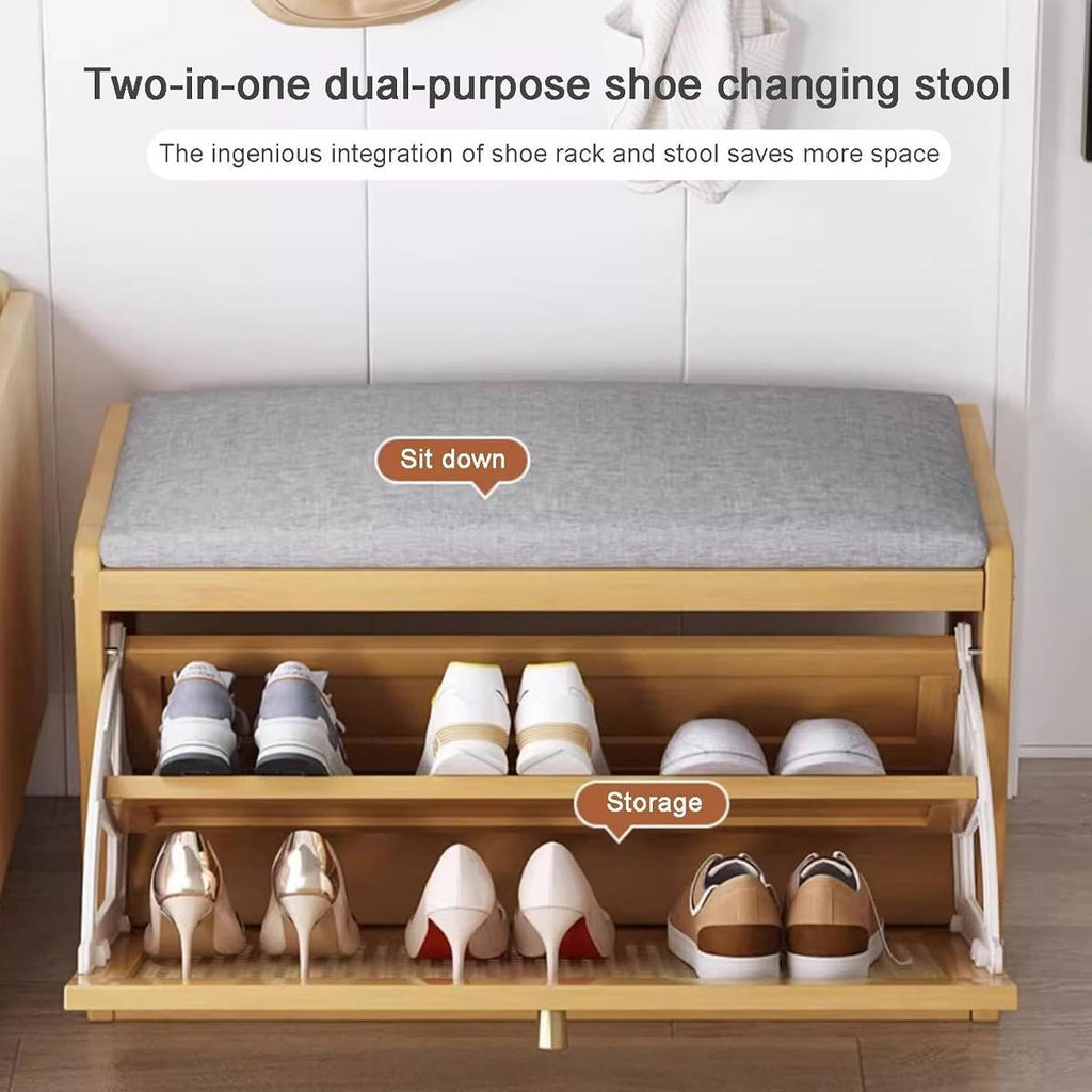 Shoe Changing Bench Storage Seat Organiser | StorageOZ