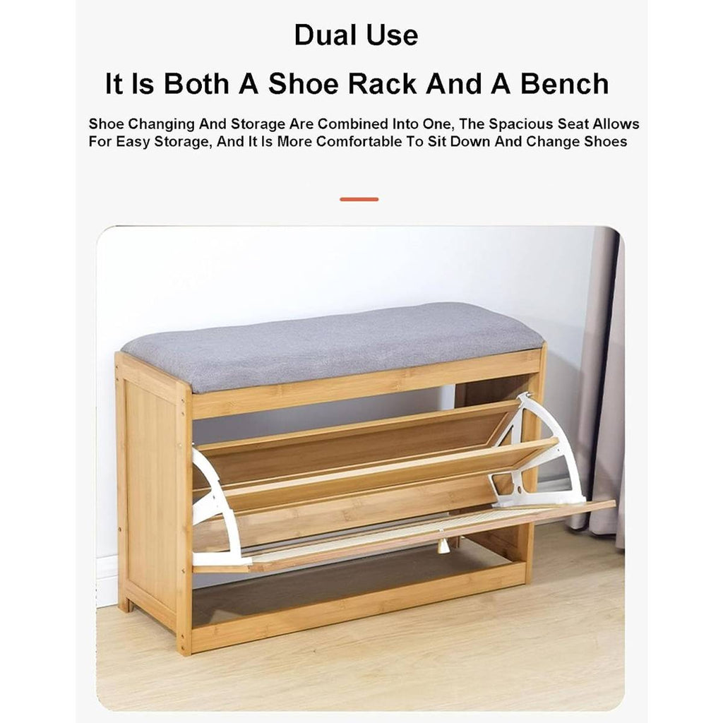 Shoe Changing Bench Storage Seat Organiser | StorageOZ