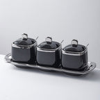 7 Pcs Spice Jars Two Colours Organiser Set | StorageOZ