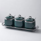 7 Pcs Spice Jars Two Colours Organiser Set | StorageOZ