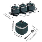 7 Pcs Spice Jars Two Colours Organiser Set | StorageOZ