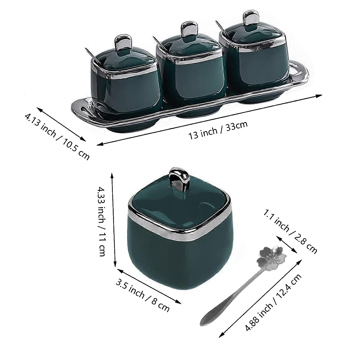 7 Pcs Spice Jars Two Colours Organiser Set | StorageOZ