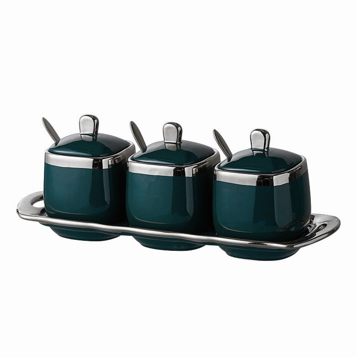 7 Pcs Spice Jars Two Colours Organiser Set | StorageOZ
