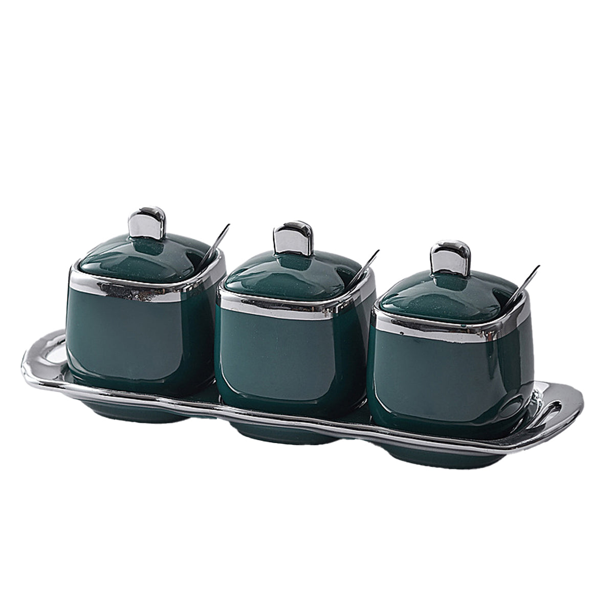 7 Pcs Spice Jars Two Colours Organiser Set | StorageOZ