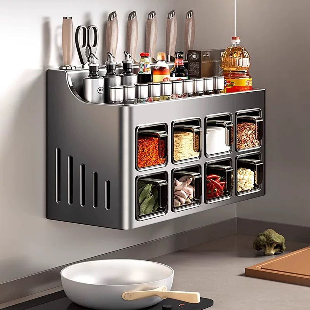 Kitchen Spice Rack Six Drawers Organiser | StorageOZ