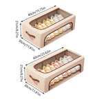 Foldable Linen Shoe Boxes Two Sizes Rack | StorageOZ