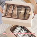 Foldable Linen Shoe Boxes Two Sizes Rack | StorageOZ