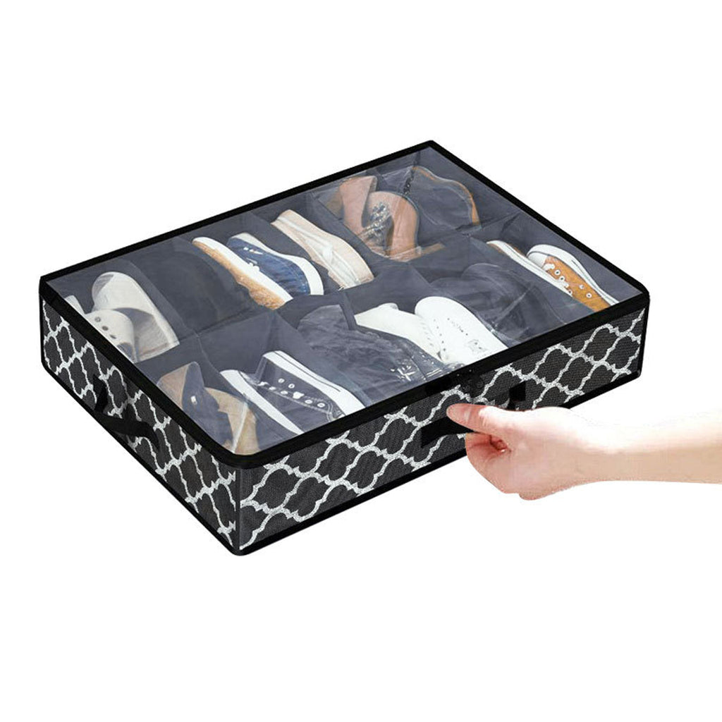 Under Bed Shoe Organiser Two Prints Rack | StorageOZ