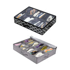 Under Bed Shoe Organiser Two Prints Rack | StorageOZ