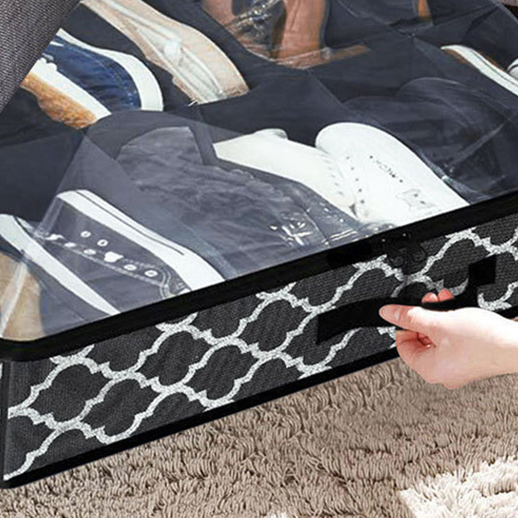 Under Bed Shoe Organiser Two Prints Rack | StorageOZ