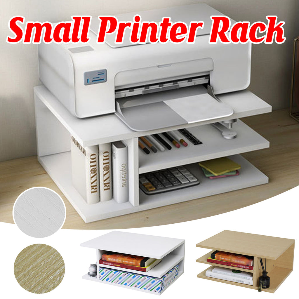 MDF Printer Stand Shelf Two Finishes Set | StorageOZ