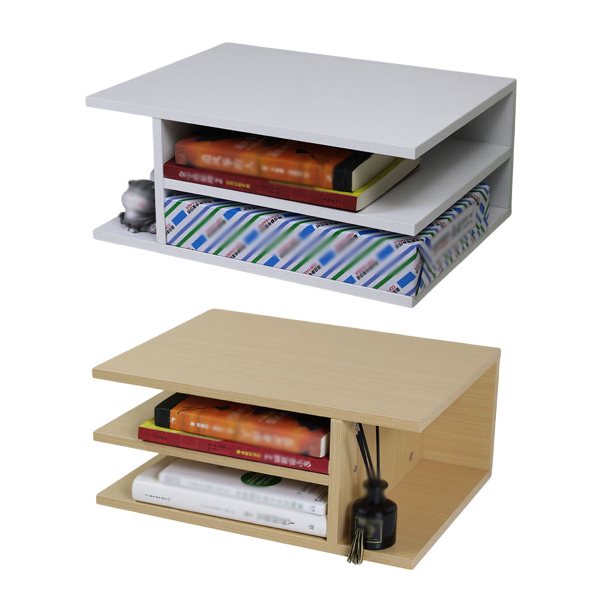 MDF Printer Stand Shelf Two Finishes Set | StorageOZ