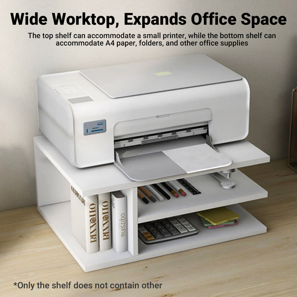 MDF Printer Stand Shelf Two Finishes Set | StorageOZ