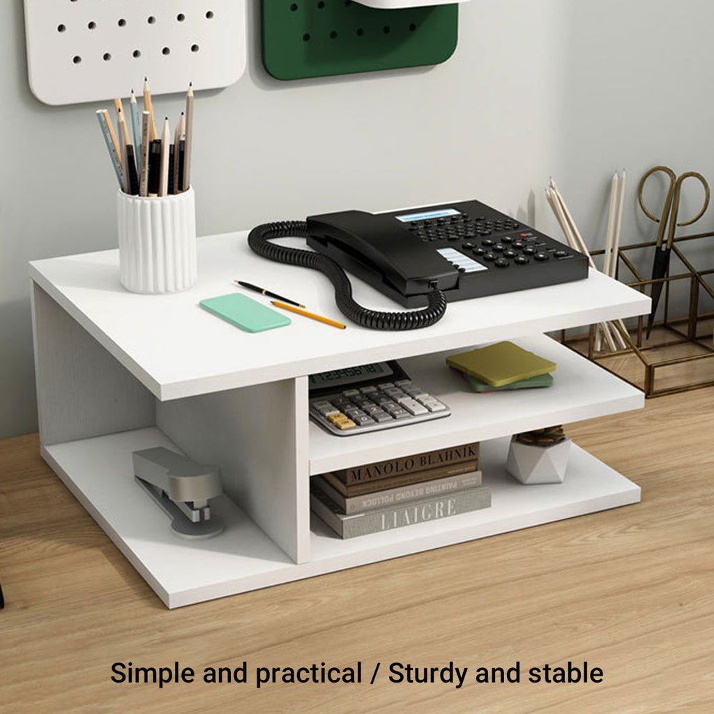 MDF Printer Stand Shelf Two Finishes Set | StorageOZ