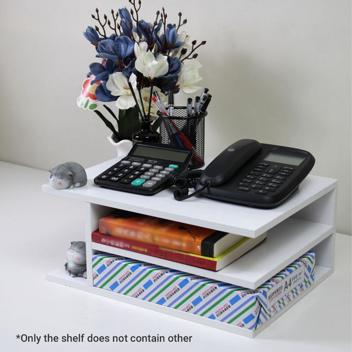MDF Printer Stand Shelf Two Finishes Set | StorageOZ