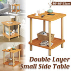 2 Tier Wooden Bedside Open Storage Shelf | StorageOZ