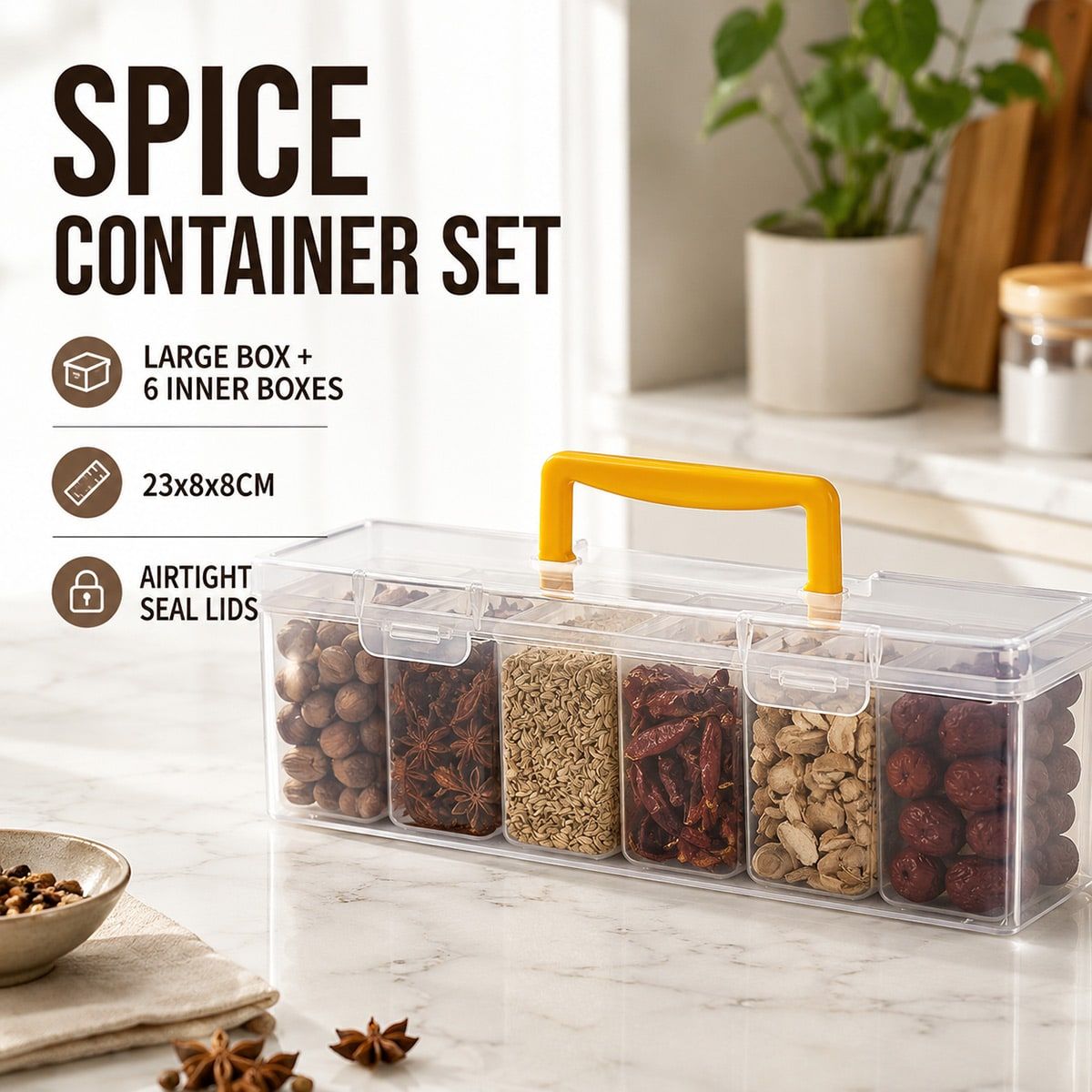 Spice Container Set Kitchen Storage Organiser | StorageOZ