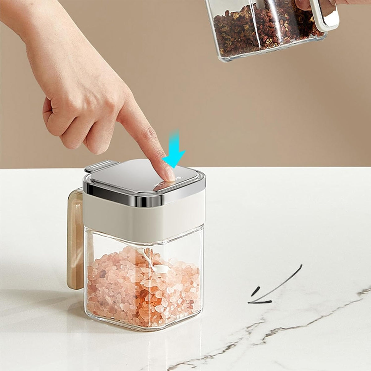 2 Pcs Spice Jars Three Colours Organiser | StorageOZ