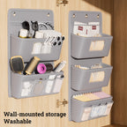 Grey Hanging Wall Storage Bag Two Heights | StorageOZ