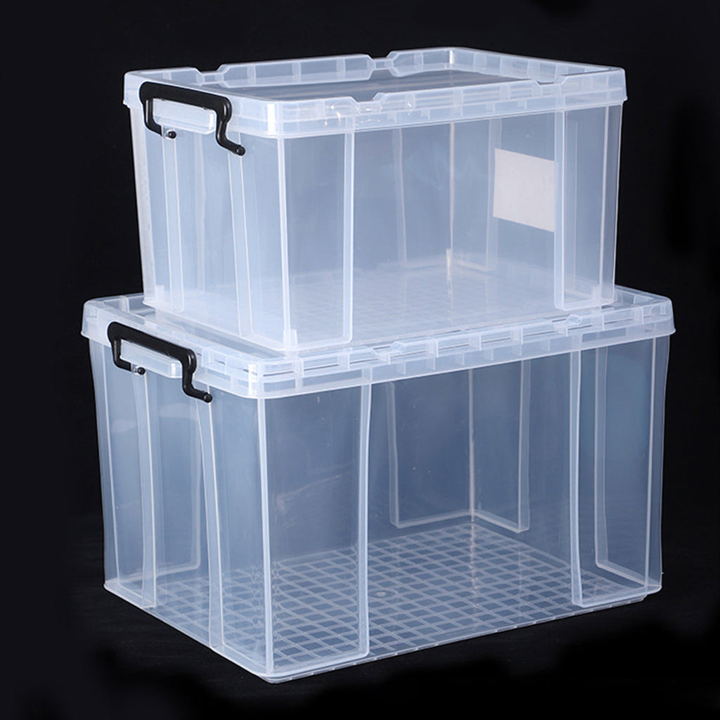 Clear Stackable Storage Boxes Two Sizes Set | StorageOZ
