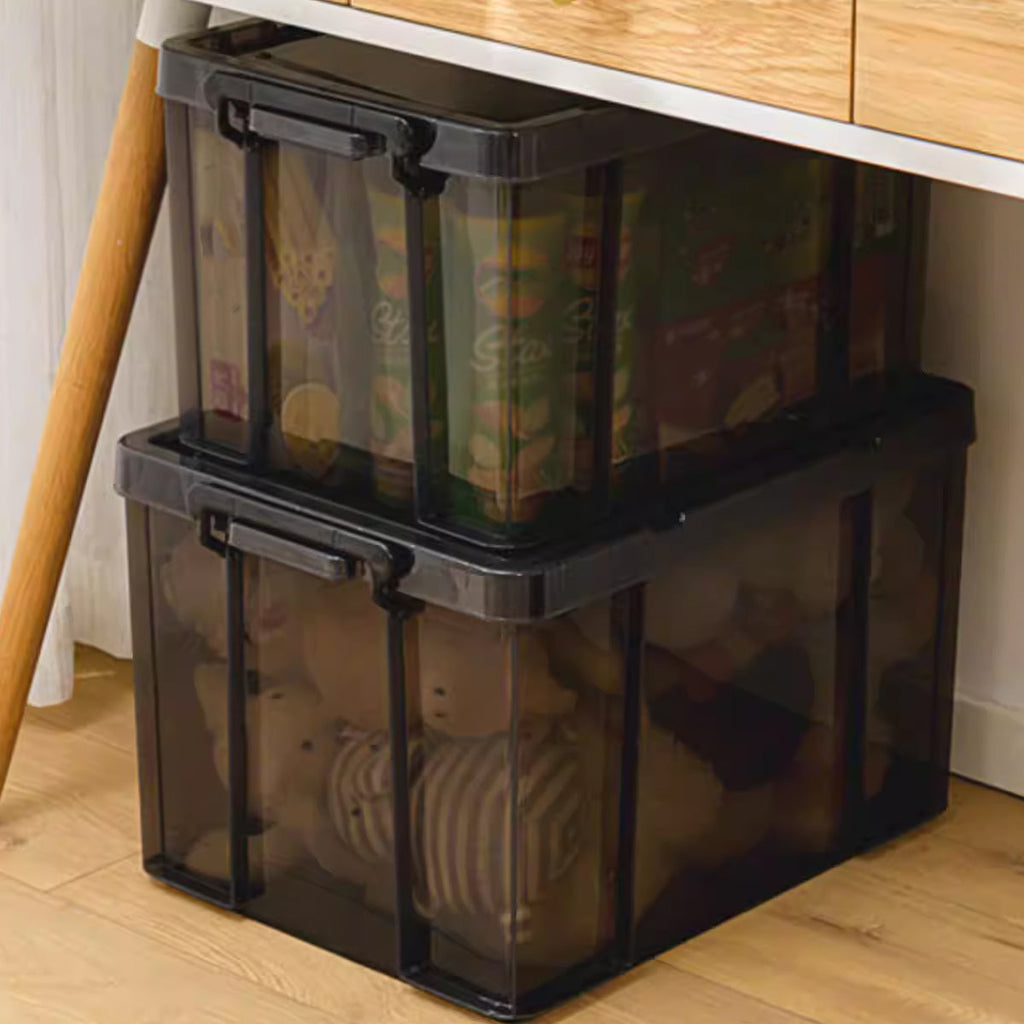 Clear Front Storage Boxes Two Sizes Rack | StorageOZ
