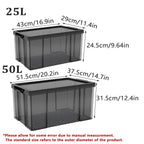 Clear Front Storage Boxes Two Sizes Rack | StorageOZ