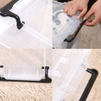 Clear Stackable Storage Boxes Two Sizes Set | StorageOZ