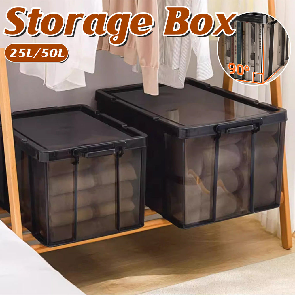 Clear Front Storage Boxes Two Sizes Rack | StorageOZ