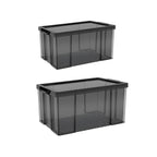 Clear Front Storage Boxes Two Sizes Rack | StorageOZ