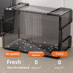 Clear Front Storage Boxes Two Sizes Rack | StorageOZ