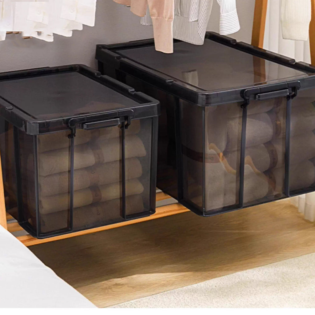 Clear Front Storage Boxes Two Sizes Rack | StorageOZ