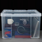 Clear Stackable Storage Boxes Two Sizes Set | StorageOZ