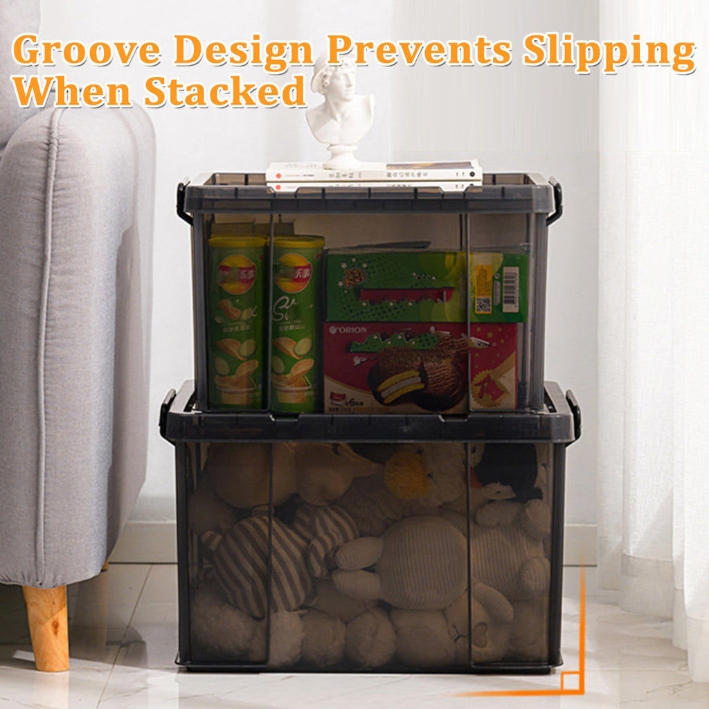 Clear Front Storage Boxes Two Sizes Rack | StorageOZ