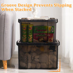 Clear Front Storage Boxes Two Sizes Rack | StorageOZ