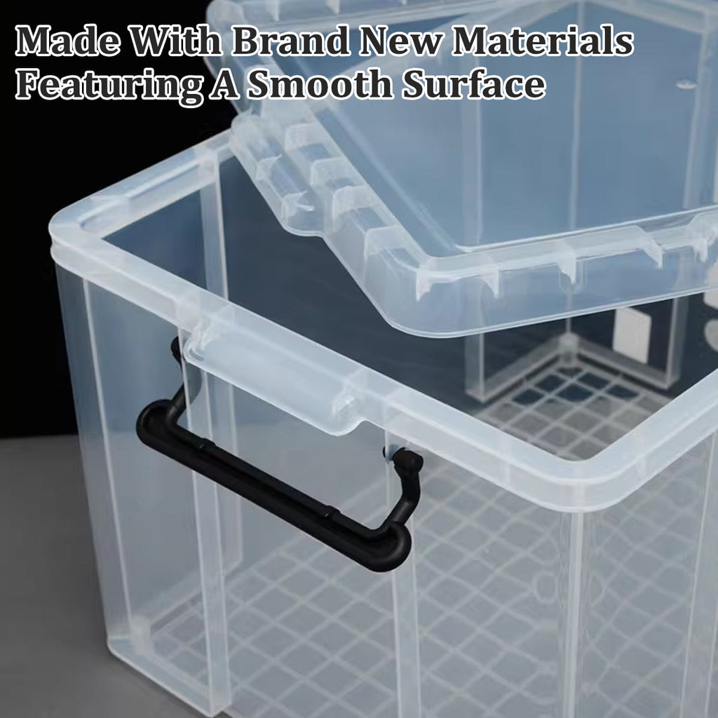 Clear Stackable Storage Boxes Two Sizes Set | StorageOZ