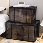 Clear Front Storage Boxes Two Sizes Rack | StorageOZ
