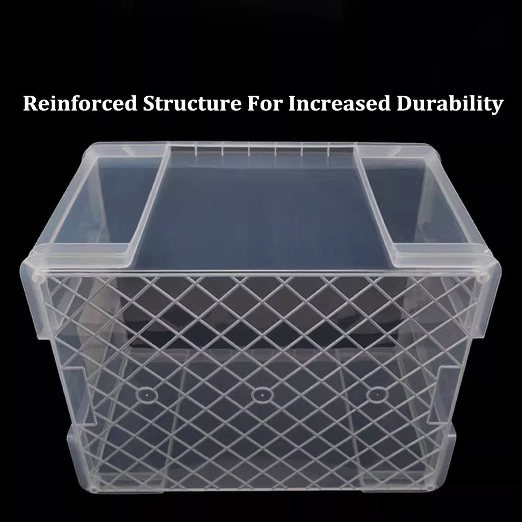Clear Stackable Storage Boxes Two Sizes Set | StorageOZ
