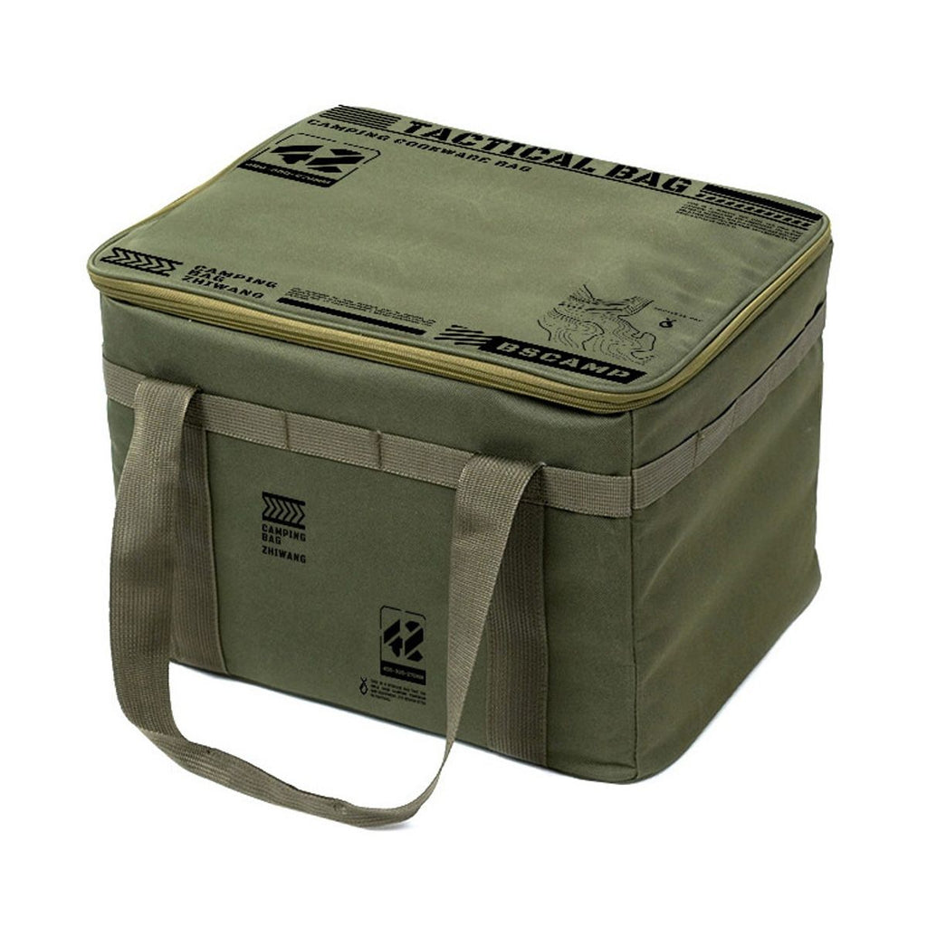 42L Army Green Fold Storage Box Organiser | StorageOZ