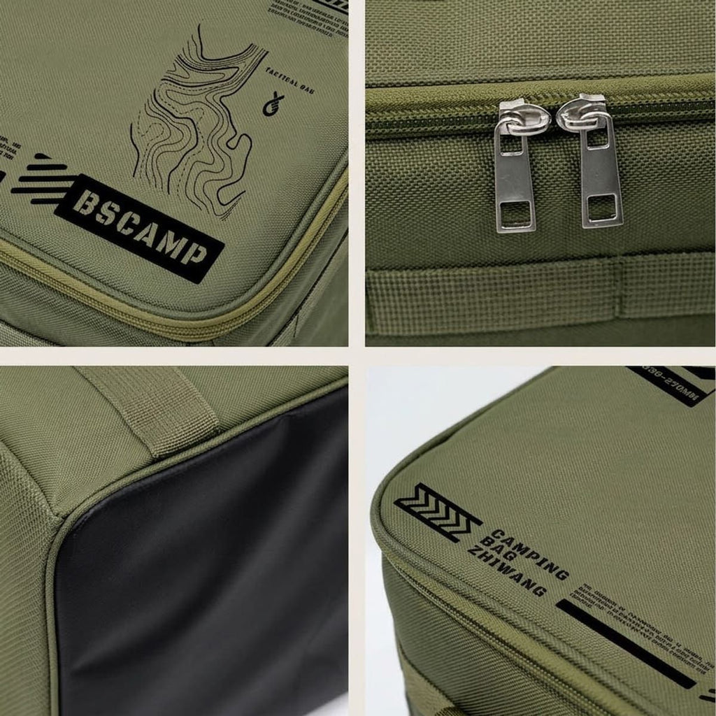 42L Army Green Fold Storage Box Organiser | StorageOZ